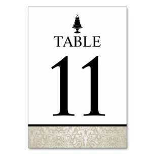 Numeração De Mesa Bolo de Casamento