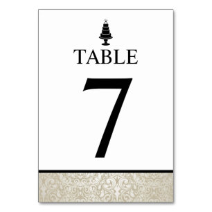 Numeração De Mesa Bolo de Casamento