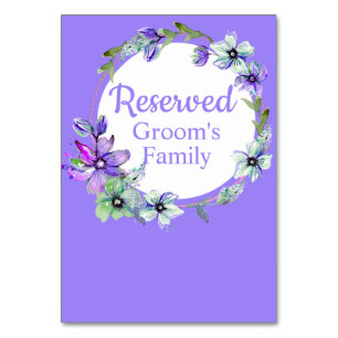 Numeração De Mesa Bonito Floral Wreath Reservada