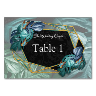 Numeração De Mesa Borboletas de Paraíso/Turquesa Tropical Splash
