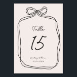 Numeração De Mesa Borda de Fita Timical Desenhada à Mão<br><div class="desc">Projetado para coordenar com nossa borda de fita desenhada à mão, este número de tabela apresenta a borda de fita popular e chic com letra de scribble à mão. Se você quiser chamar a atenção de seu convidado com este design único, esta suíte é perfeita para você. Para personalização mais...</div>