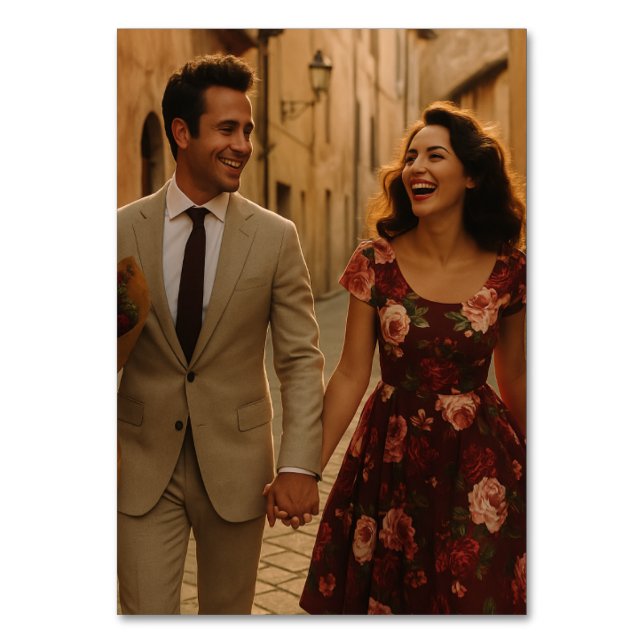 Numeração De Mesa Borgonha e Blush (Frente)