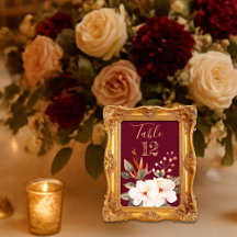 Borgonha Elegante Blush Orange Floral