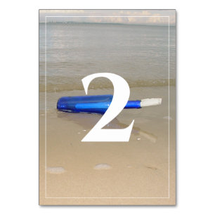 Numeração De Mesa Bota Na Areia De Praia