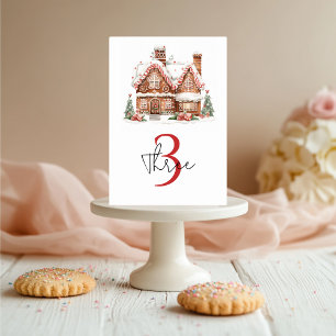 Numeração De Mesa Branca de Pão-Branco Aniversário