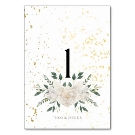 Numeração De Mesa Branco e Dourado Nós Fazemos Número da Mesa