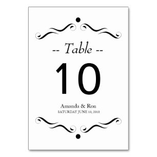 Numeração De Mesa Branco Simples