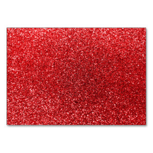 Numeração De Mesa Brilho vermelho