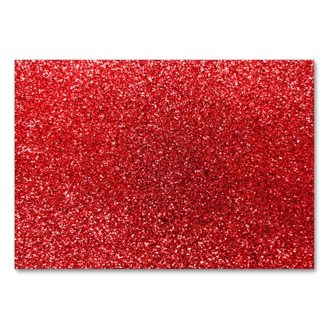 Numeração De Mesa Brilho vermelho (Frente)