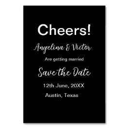 Numeração De Mesa Brindes salvam a data simples minimalista moderna 