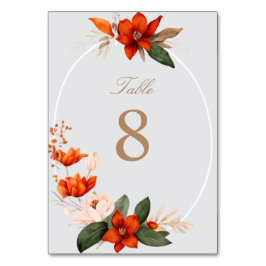 Numeração De Mesa Buquê de boho com flores de fibra