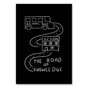 Numeração De Mesa Bus Driver the Road of Knowledge