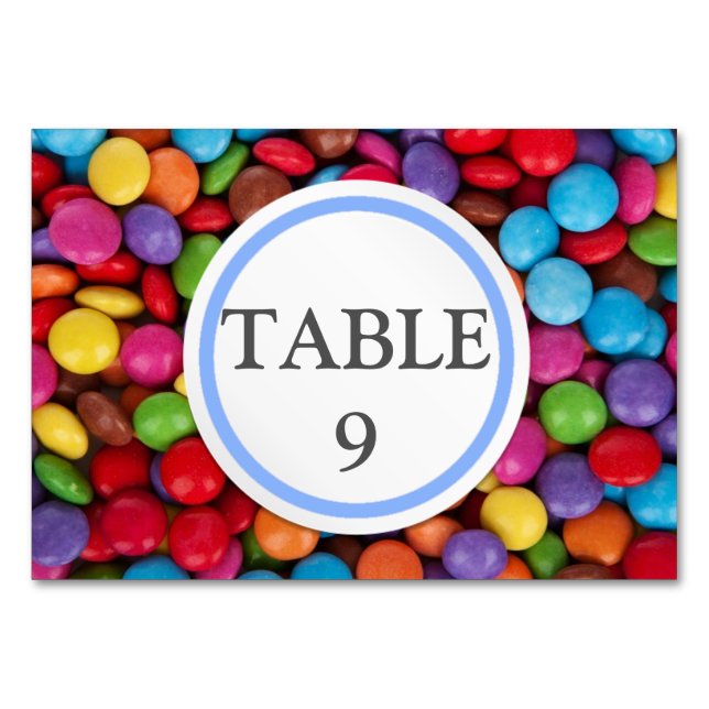 Numeração De Mesa Button Candy (Frente)