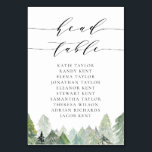 Numeração De Mesa Cabeça de Casamento da Floresta de Neve Evergreen<br><div class="desc">Este cartão de mesa de inverno apresenta uma floresta verde pintada manualmente e suavemente manchada em neve, perfeita para eventos durante os meses mais frios. Quer você esteja hospedando um casamento, aniversário ou festa de janto sazonal, os números desta mesa de inverno se misturam lindamente com a decoração rústica ou...</div>