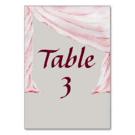 Numeração De Mesa Cachecol Drapeado