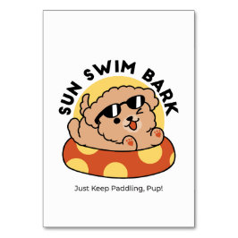 Numeração De Mesa Cachorro de Verão legal flutuante - Festa de Pisci