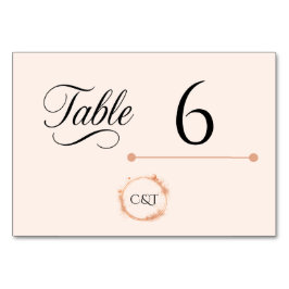 Numeração De Mesa Caligrafia de Casamento com Faíscas Elegante