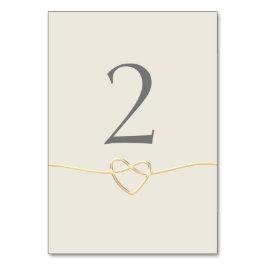 Numeração De Mesa Caligrafia Dourada