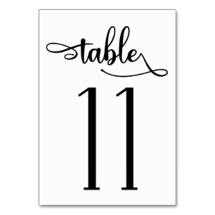Numeração De Mesa Caligrafia - número da tabela 3.5x5   Mesa 11