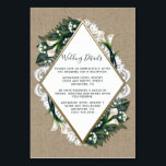 Numeração De Mesa Calla Lily Burlap and Lace Wedding Insert Cards<br><div class="desc">Calla Lily Burlap e Lace Wedding Insert Cards - apresenta um fundo burlap com rendas e elementos florais de flores de samambaia, lírio solteiro, hálito de bebê, folhas e muito mais. A caixa de texto é um triângulo elegante com uma imagem falsa de ouro impresso em folha. Esta coleção apresenta...</div>