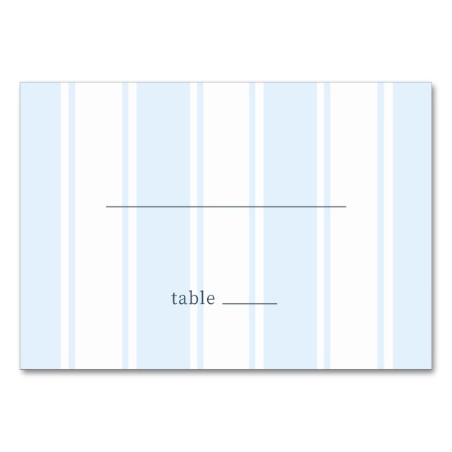 Numeração De Mesa Calm Blue Stripes (Frente)
