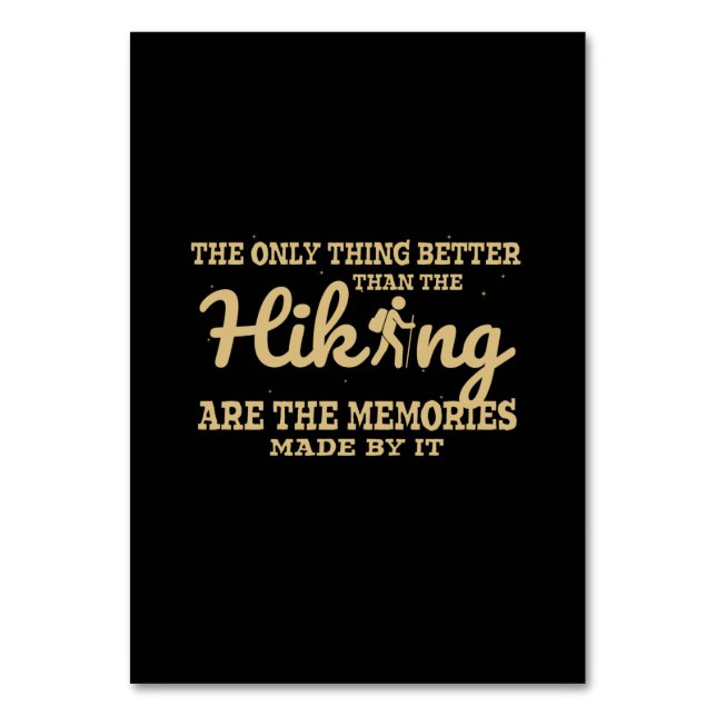 Numeração De Mesa Camper Gift |The Only Thing Better Than The Hiking (Frente)