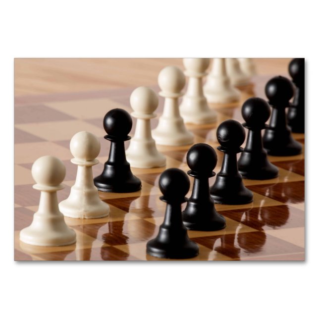 Numeração De Mesa Canhões no Conselho de xadrez (Frente)