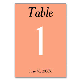 Numeração De Mesa Cantaloupe Wedding