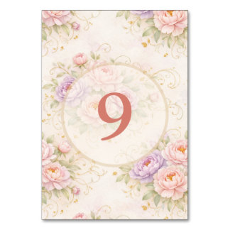 Numeração De Mesa Capim floral número da mesa