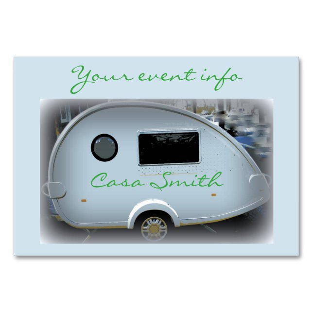 Numeração De Mesa Caravana-de-coleira-branca (Frente)