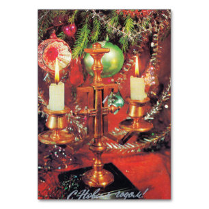 Numeração De Mesa Cartão-postal soviético "Com o Ano Novo"