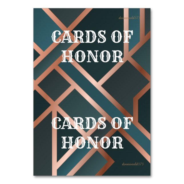 Numeração De Mesa Cartas verdes para o jogo (Frente)