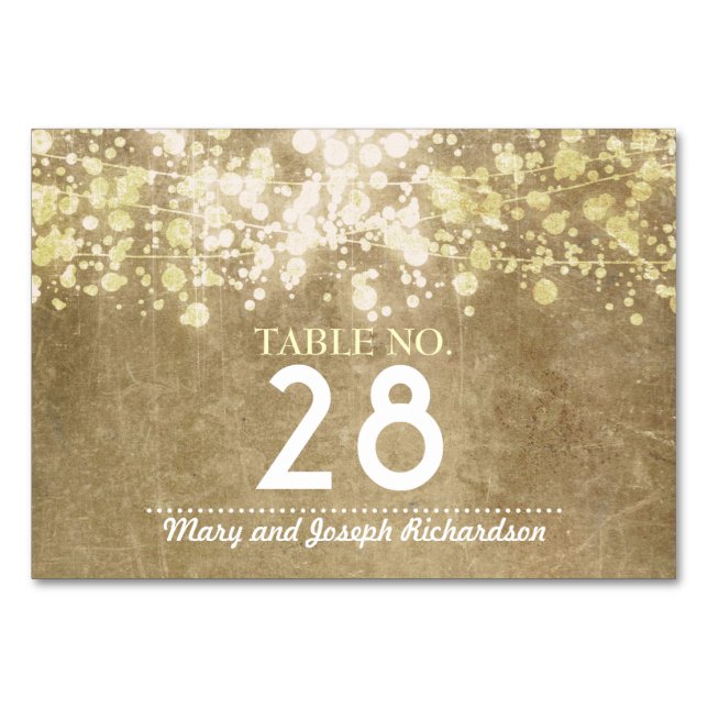 Numeração De Mesa Cartaz do Número da Tabela de Casamento (Frente)