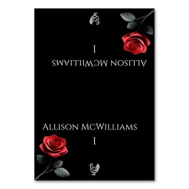 Numeração De Mesa Cartões-Solteiro-Aves de capoeira (Frente)