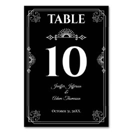 Numeração De Mesa Casamento Alternativo de Halloween Gótico