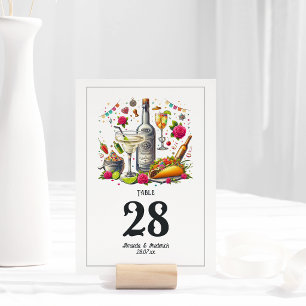 Numeração De Mesa Casamento Animado e Divertido Tacos e Tequila Fies