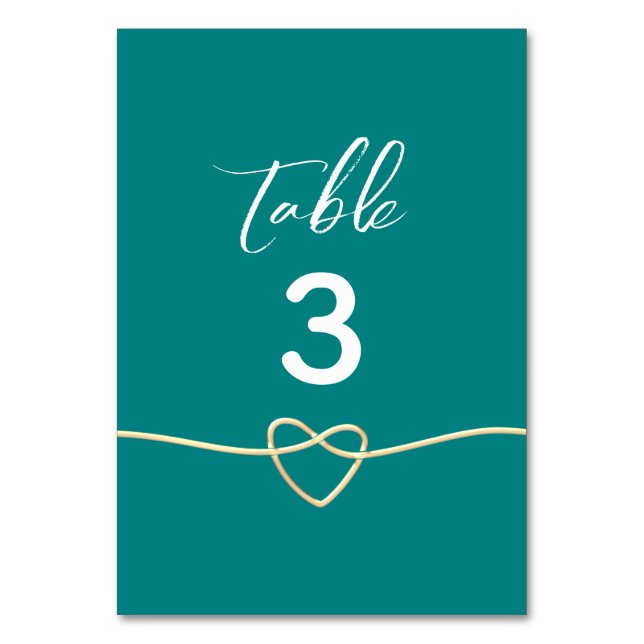Numeração De Mesa Casamento Azul-Piscina (Frente)