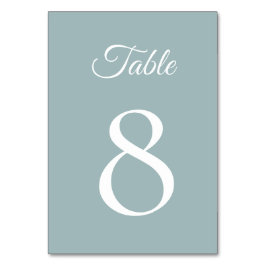 Numeração De Mesa Casamento Azul-Romance com Ouro Suave