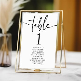 Numeração De Mesa Casamento Básico Mínimo Minimalista Moderno Clássi