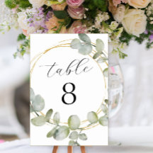 Casamento Boho Aquarela Eucalipto & Dourado