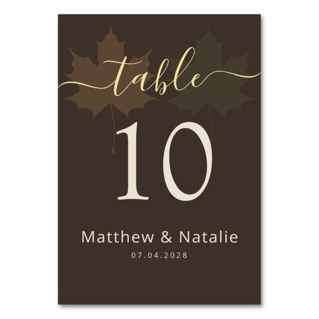 Numeração De Mesa Casamento Boho Chocolate Terracotta Sage Mal-humor (Frente)