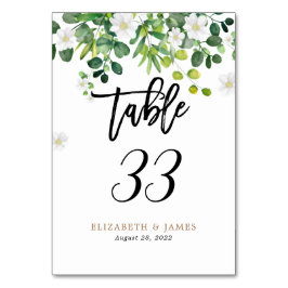 Numeração De Mesa Casamento Botânico Floral Jardim Rústico Elegante