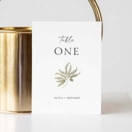Numeração De Mesa Casamento Botânico Minimalista | Elegante Modern F