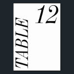 Numeração De Mesa Casamento Branco Mínimo e Contemporâneo Negros Neg<br><div class="desc">Número da Tabela Negra Negra Negra Contemporânea Mínima Negra Negra Negra</div>