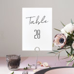 Numeração De Mesa Casamento Branco Negro de Nomes Personalizados Mod<br><div class="desc">Moderno e impressionante - parte de uma coleção</div>