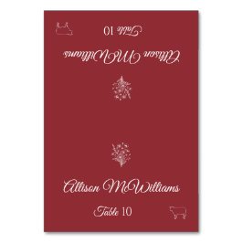 Numeração De Mesa Casamento Carteira de Localidade-Flor Selvagem-Car