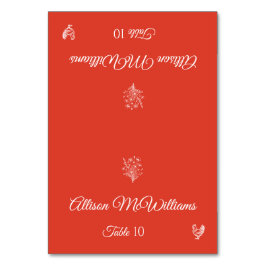 Numeração De Mesa Casamento Carteira-Flores-Aves-Mesa