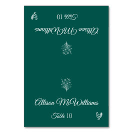 Numeração De Mesa Casamento Carteira-Flores-Aves-Mesa