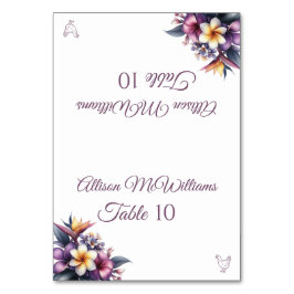 Numeração De Mesa Casamento Carteira Tropical Floral-Aves-