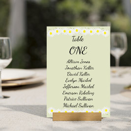 Numeração De Mesa Casamento Casual de Margaridas